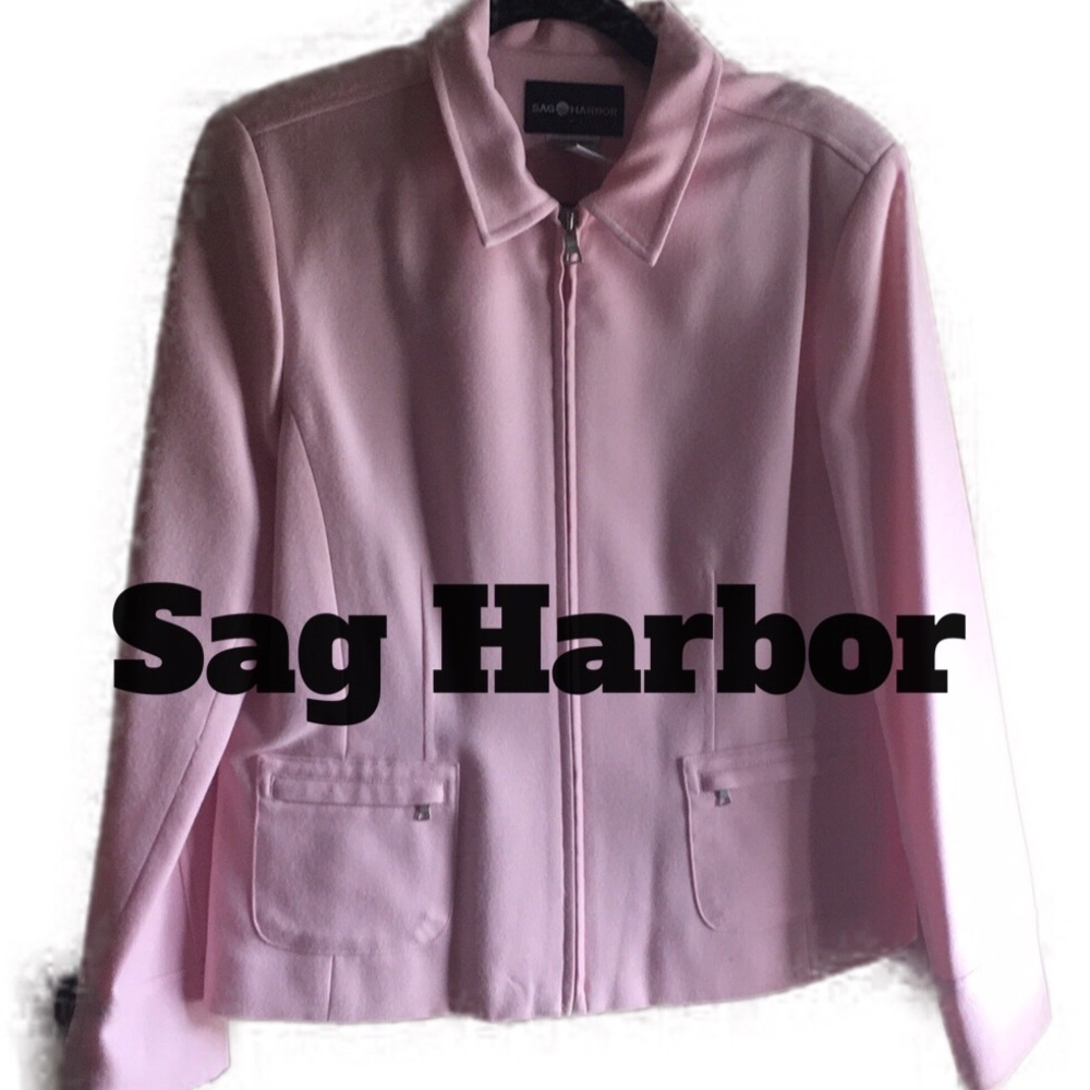 Pink Size 10P Sag Harbor Suit Jacket